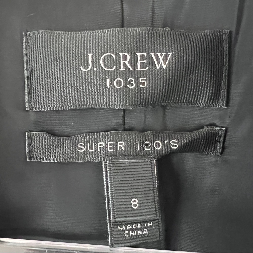 J. Crew 1035 Super 120's Wool Black Blazer Jacket - Picture 13 of 15